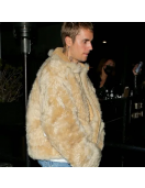 Justin Bieber Los Angeles Beige Jacket