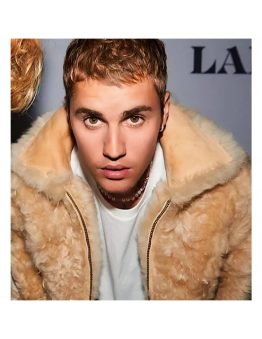 Justin Bieber Los Angeles Beige Jacket