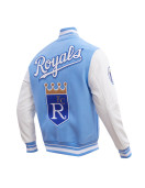 Kansas City Royals Retro Classic Blue Wool Varsity Jacket