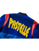 Kanye West Pastelle Varsity Blue Wool Jacket