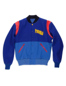 Kanye West Pastelle Varsity Blue Wool Jacket