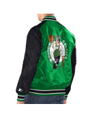 Kelly Green/Black Boston Celtics Renegade Varsity Satin Jacket