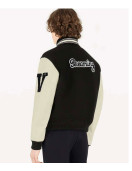 Kenya Barris Blackaf Black and White Letterman Jacket