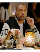 Kenya Barris Blackaf Black and White Letterman Jacket