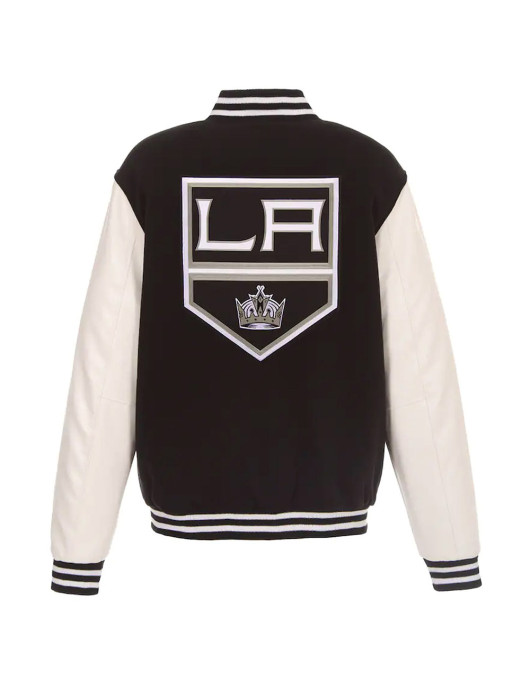 LA Kings Varsity Black and White Jacket