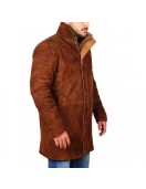 Longmire-sheriff Walt Robert Taylor Longmire Suede Leather Coat Jacket