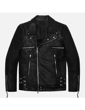 Lebron James Rider Black Leather Jacket