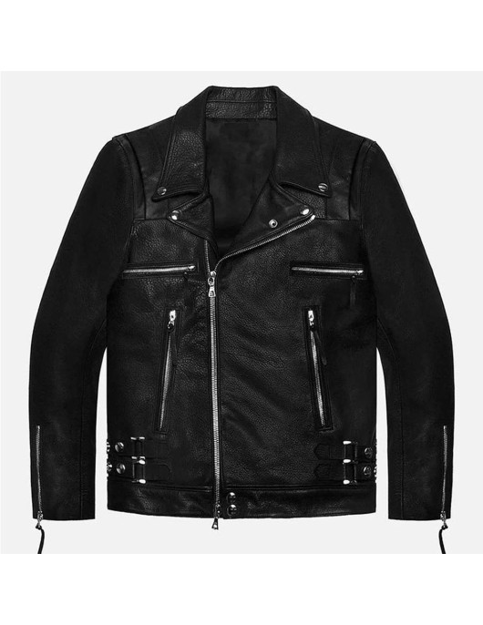 Lebron James Rider Black Leather Jacket