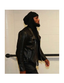 Lebron James Rider Black Leather Jacket