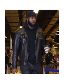Lebron James Rider Black Leather Jacket
