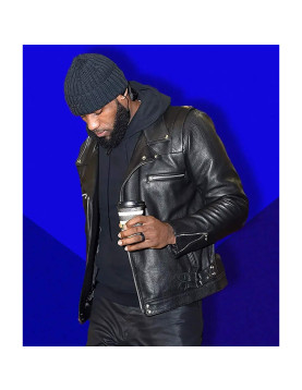 Lebron James Rider Black Leather Jacket