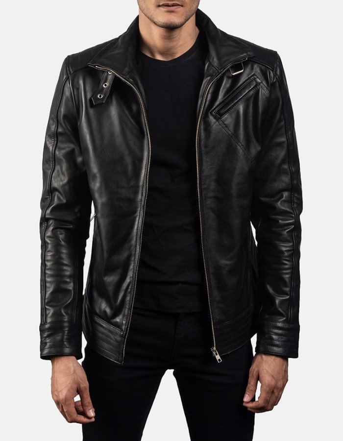 Legacy Black Leather Biker Jacket Legacy Black Leather Biker Jacket