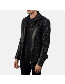 Legacy Black Leather Biker Jacket