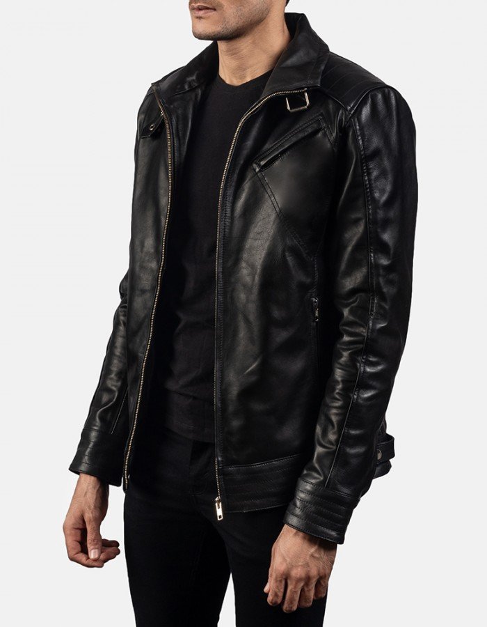Legacy Black Leather Biker Jacket Legacy Black Leather Biker Jacket