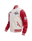 Los Angeles Angels Retro Classic Red And Off White Wool Varsity Jacket