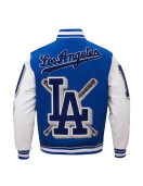 Los Angeles Dodgers Mash Up Blue Varsity Jacket