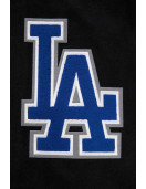 Los Angeles Dodgers Old English Black Wool Varsity Jacket