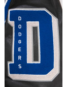 Los Angeles Dodgers Old English Black Wool Varsity Jacket