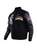 Los Angeles Lakers Gradient Logo Wool Varsity Jacket