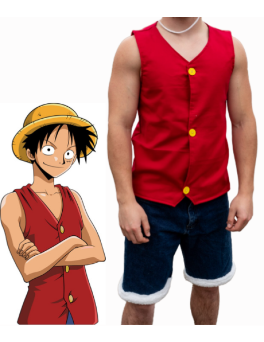 MONKEY D. LUFFY ANIME RED VEST