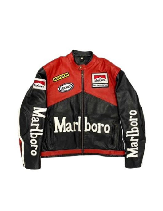 Marlboro Racing Black Leather Jacket