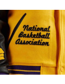 Mash Up Los Angeles Lakers Varsity Yellow and Black Jacket