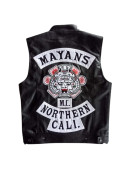 Mayans Southern Cali MC Leather Embroidered Biker Vest