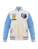 Memphis Grizzlies Retro Classic Rib Blue Varsity Jacket