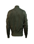 Men Army Green Top Gun Tom Cruise Fighter Jet Pilot Jacket