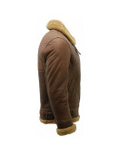 Men B3 Bomber Sheepskin Aviator Leather Jacket