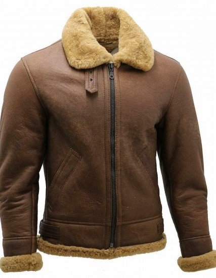 Men B3 Bomber Sheepskin Aviator Leather Jacket Men B3 Bomber Sheepskin Aviator Leather Jacket