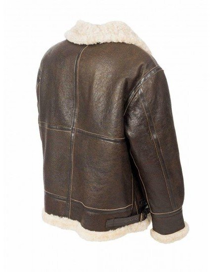 Men B3 Sheepskin Leather Bomber Aviator Jacket