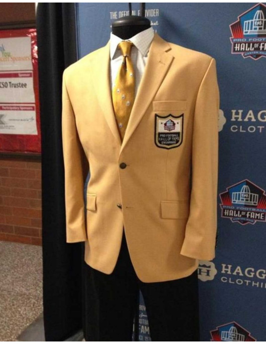 Men NFL Hall Of Fame Golden Jacket