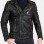 Men Real Leather Black Vintage Biker Jacket
