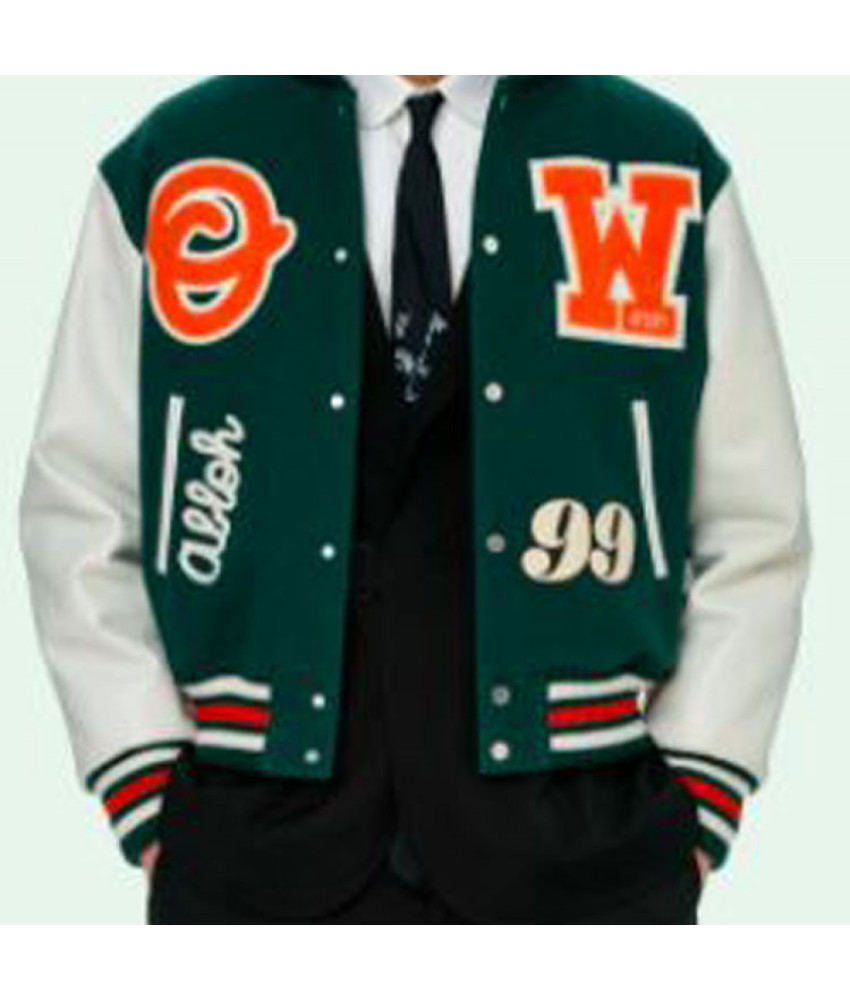 Norf Varsity Jacket (Green, White) – Norf District