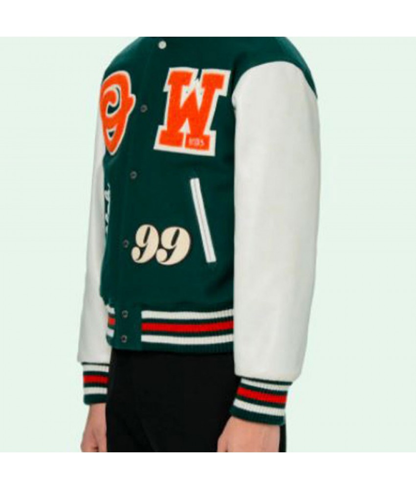 Norf Varsity Jacket (Green, White) – Norf District