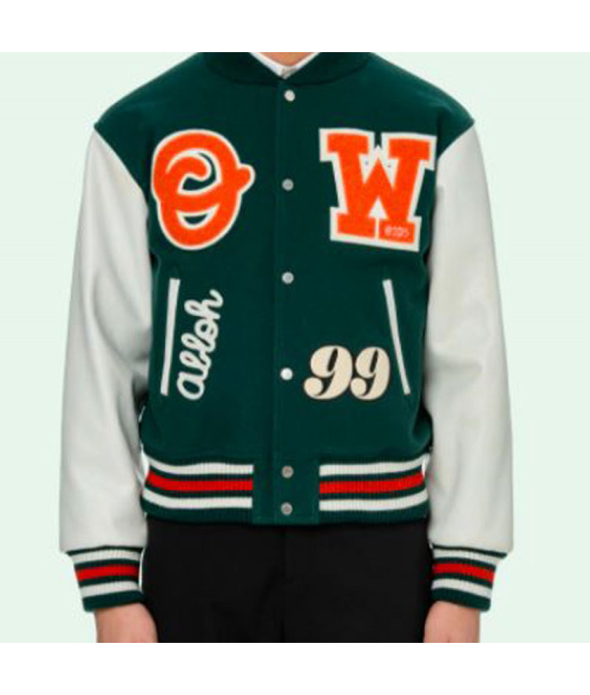 off white varsity jacket