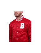 Men's Billionaire Boys Club Red Satin Jacket