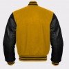 Men's Black and Yellow Baseball Varsity Jacket Men's Black and Yellow Baseball Varsity Jacket