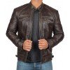 Men's Brown Genuine Lambskin Motorcycle Leather Jacket Men's Brown Genuine Lambskin Motorcycle Leather Jacket
