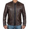 Men's Brown Genuine Lambskin Motorcycle Leather Jacket Men's Brown Genuine Lambskin Motorcycle Leather Jacket