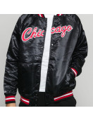 Men's Chicago Bulls Satin Bomber Jacket