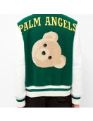 Men's College Palm Angels Green Varsity Jacket