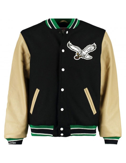 Men's Eagles Philadelphia Black Varsity Jacket