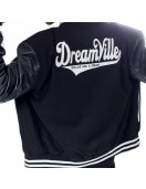 Men's J Cole Dreamville Tour Bomber Varsity Black Jacket