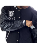 Men's J Cole Dreamville Tour Bomber Varsity Black Jacket