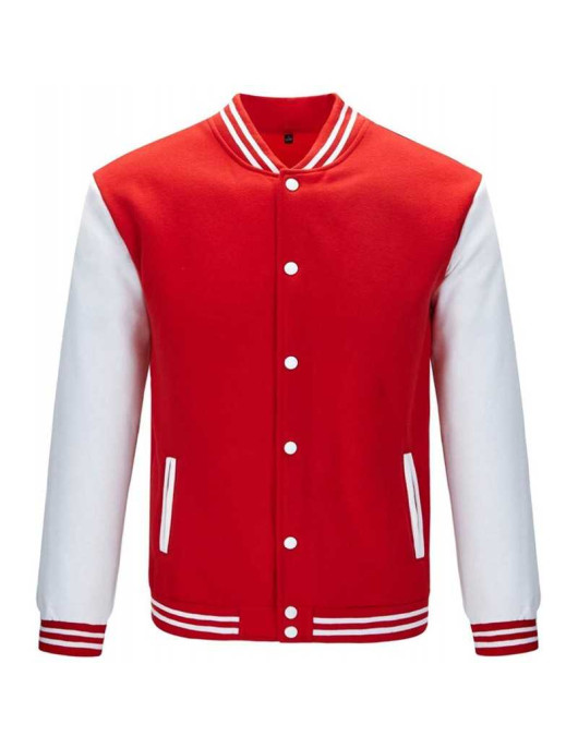 Men's Lightweight Varsity Rib Knit Bomber Jacket