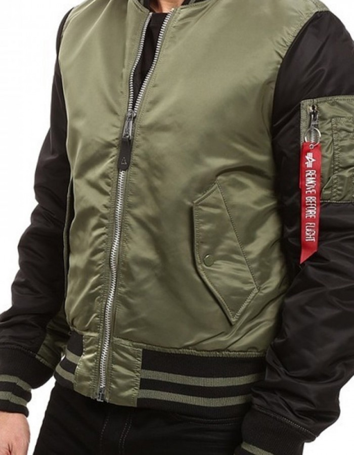 Men's MA‐1 Varsity Flight Satin Bomber Jacket Men's MA‐1 Varsity Flight Satin Bomber Jacket