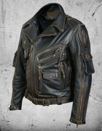 Men's Premium Cowhide Leather Motorcycle Jacket Men's Premium Cowhide Leather Motorcycle Jacket