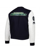 Men's Pro Standard College Navy/White Seattle Seahawks Logo Varsity